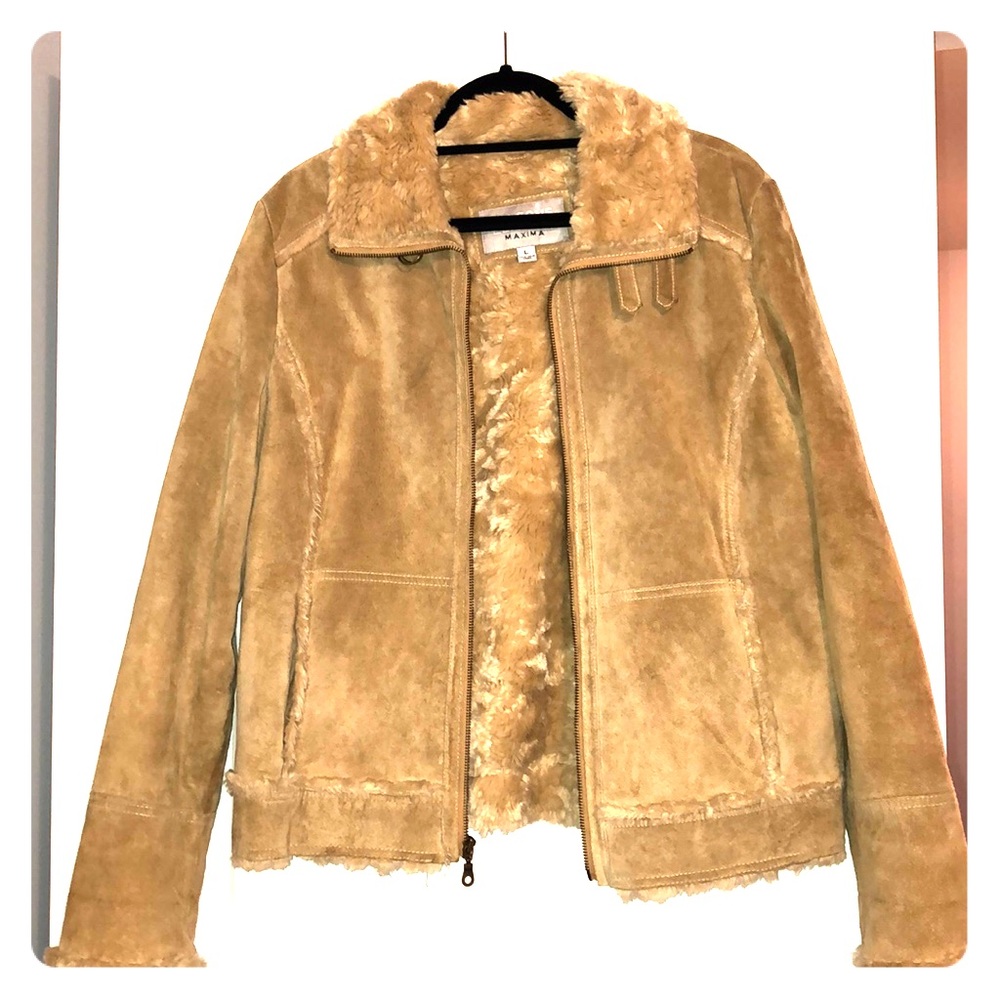 Wilson’s Leather Maxima Suede & Fur Coat